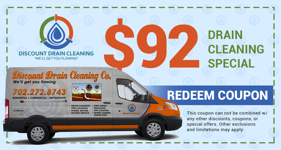 Coupon Offering $92 Off on Drain Cleaning Special